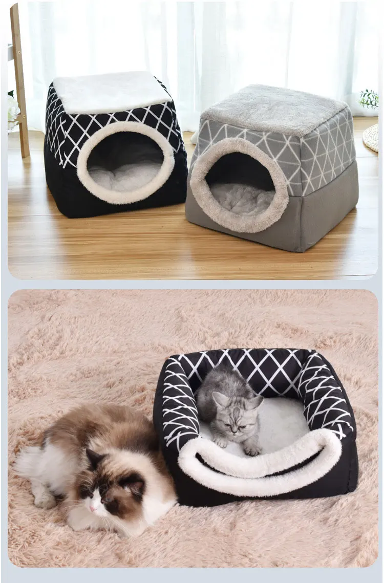 Collapsible Cat House and Bed Collapsible Cat House and Bed