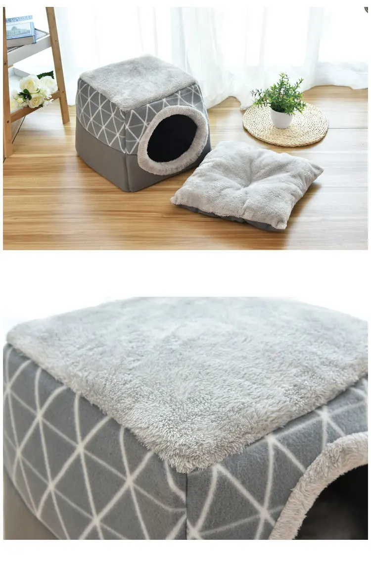 Collapsible Cat House and Bed Collapsible Cat House and Bed